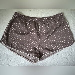 Aerie Brown Star Print Sleep Shorts